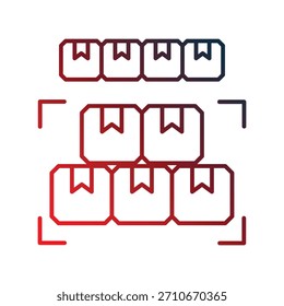 Hohes Volumen-Symbol auf weißem Hintergrund, Vektorgrafik