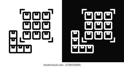Icono de alto volumen estilo de fondo blanco y negro