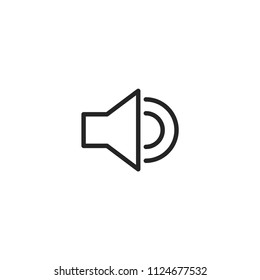 High Volume Modern Simple Outline Vector Icon