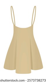 High waist skirt. vector illustration