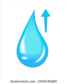 High water level icon. Vector illustration