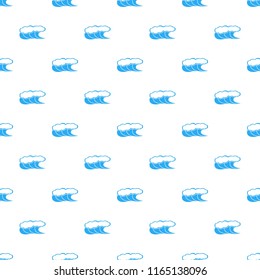 High waves with foam icon in simple style isolated on white background. Water and ocean symbol