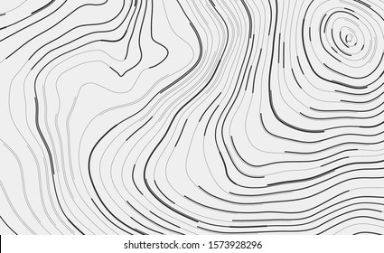 High-altitude topographic contour in the style of connected wires. The concept of a conditional geographical pattern and topography. Black and white. Cybersystems, interconnected. Vector illustration.