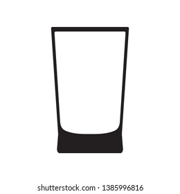 Highball glass sign simple icon on background