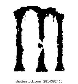 A high-contrast black ink splash with rough, uneven edges creating an abstract textured background for artistic projects.