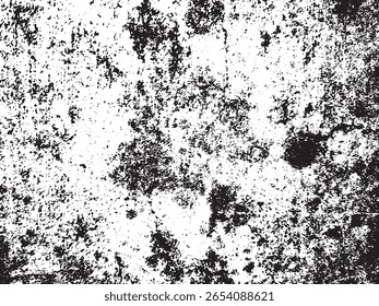 Um padrão abstrato preto e branco de alto contraste com formas orgânicas, irregulares e manchas finas. Este design texturizado é apresentado em um estilo silhueta em um fundo transparente.