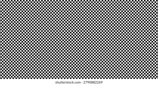 High-contrast black and white checkerboard pattern creating a seamless geometric grid texture. Ideal for backgrounds, optical art, textiles, web design, packaging mockups and visual contrast studies.