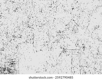 High-contrast black and white grunge texture with scratches, cracks, and distressed details, ideal for backgrounds and overlays.