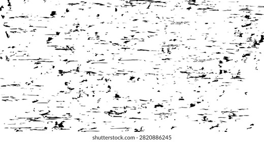 High-contrast black and white grunge texture showing distressed wood grain, scratches and peeling paint; ideal as a vintage, weathered background or overlay for posters, packaging, web and graphic design.