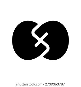 High-contrast black and white no entry symbol vector illustration, clean and minimal design ideal for traffic, safety, and prohibition signage use.