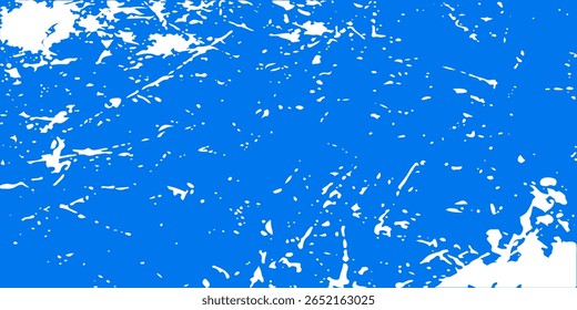 High-contrast blue grunge texture background with splatter effects. Ideal for urban-style designs, music posters, or bold digital artwork