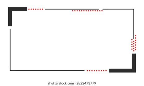 High-contrast border enhances readability for modern graphic titles and headings.