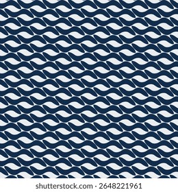 Um design de alto contraste com ondas marinhas profundas fluindo através de um fundo neutro pálido. Excelente para a estética náutica sofisticada ou moderna.