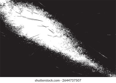 Textura grunge diagonal de alto contraste com pontos de meio-tom e arranhões. Perfeito para arte digital, sobreposições, capas de álbuns, cartazes ou efeitos de fundo. Ideal para projetos criativos ousados.