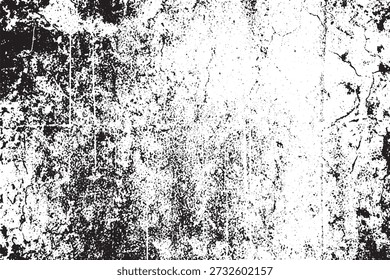 Textura de yeso afligido de alto contraste con grietas finas y fuerte desgaste