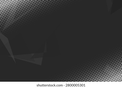 High-contrast faceted halftone texture with geometric shadow overlay
