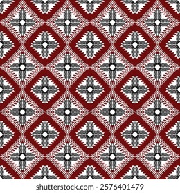 High-contrast geometric design Seamless pattern, embroidered, fashion style, modern, luxurious, bright colors. 
Design carpets, covers, wallpaper, wrapping paper, bags, cloth, clothing.
