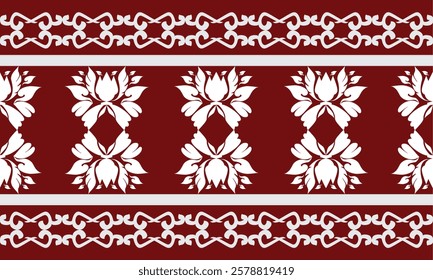 High-contrast geometric design Seamless pattern, floral pattern , embroidered, fashion style, modern, luxurious
Design carpets, covers, wallpaper, wrapping paper, bags, cloth, clothing.