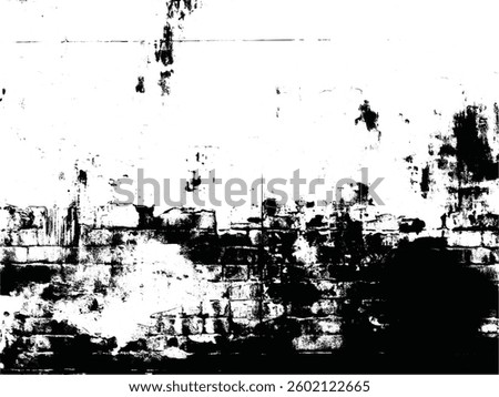 High-Contrast Grunge Brick Wall Texture Distressed Urban Overlay