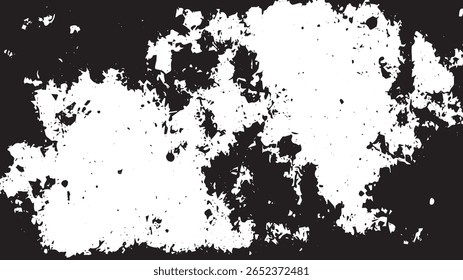 High-Contrast Grunge Texture with Splatter and Rough Decay, Abstract Distressed Overlay Background