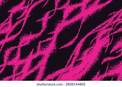 High-contrast halftone pink abstract texture pattern