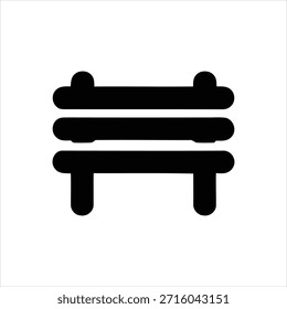 High-contrast minimalist design featuring three sleek black horizontal bars stacked vertically, creating a bold abstract geometric shape on a clean white background.
