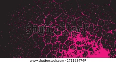 High-contrast vector background. Vibrant pink and black are separated by a rough, distressed grunge border, creating a modern and edgy effect for banners and flyers.modern Vector