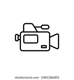 High-Definition Camcorder Icon for Videography Services