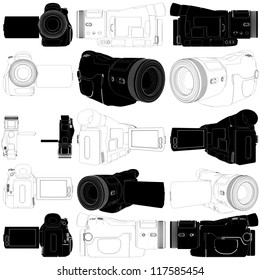 High-Definition Video Camera Vector 05