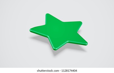 High-detailed 3D star, vector illustration