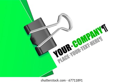 High-detailed binder clip