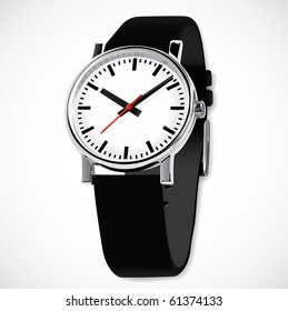High-detailed wrist watch
