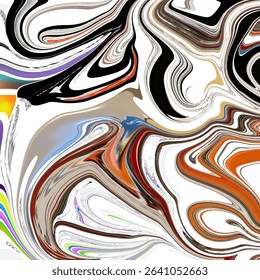 High-energy abstract composition with black, white, and orange tones in dynamic motion. Ideal for tech, music, or editorial design. Dynamic, abstract, contrast, energy, flow.