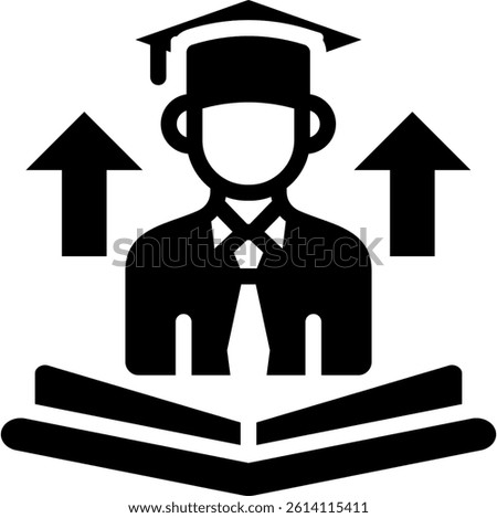 Higher Education Icon Glyph Vector Illustration
