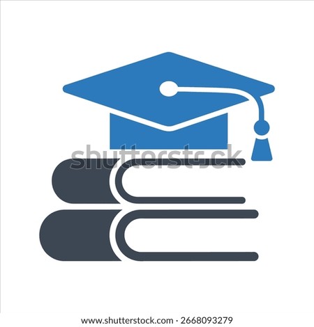 Higher education icon. Vector and glyph