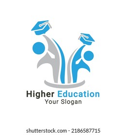 Higher education logo, Higher Learning logo, Reaching Star Education Logo, World education, graduation logo