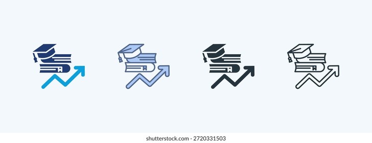 Higher Education Multiple Style Icon Collection