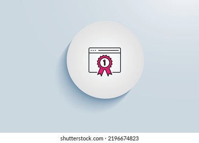 Higher Page Rankings icon vector design