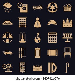 Higher society icons set. Simple set of 25 higher society vector icons for web for any design