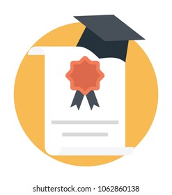
Higher study degree certificate icon
