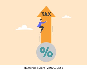 Higher tax rates mean that taxpayers will bear a higher share of the tax burden