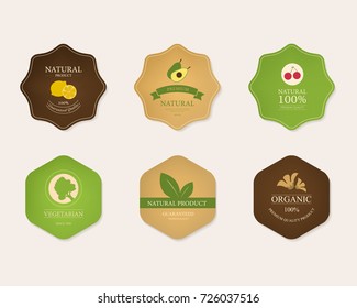 Highest and premium quality tag banner. Clothing label vector set.