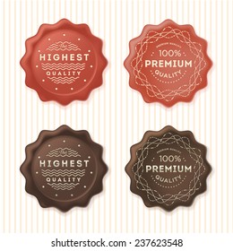 Highest quality and 100% premium labels. Badges template set. Vector design elements. 