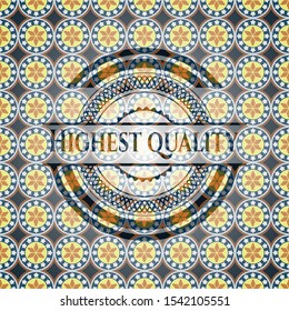 Highest Quality arabesque emblem. arabic decoration.