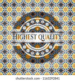 Highest Quality arabesque emblem background. arabic decoration.