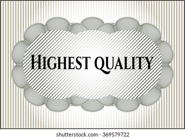 Highest Quality banner or card