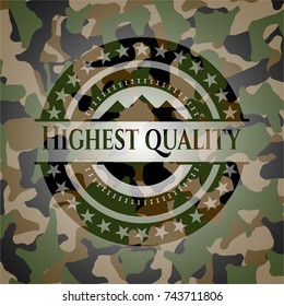 Highest Quality camouflage emblem