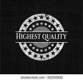Highest Quality chalkboard emblem on black board