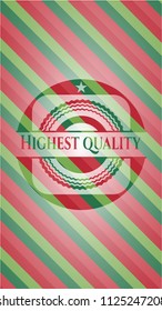 Highest Quality christmas emblem.