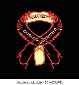 highest quality gauranteed  label is a piece of paper,plastic film,cloth,metal or other material affixed to a container or product.
